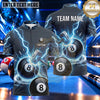 Maxcorners Thunderstorm Energy Orb Billiards Multiple Options Personalized Name, Team Name 3D Shirt