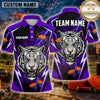 Maxcorners Trap Shooting Shirt Tiger Roaring Sports Jersey Multiple Options Personalized Name, Team Name 3D Shirt