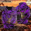Maxcorners Deer Hunter Tribal Flame Camo Personalized Name 3D Hoodie