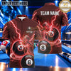 Maxcorners Thunderstorm Energy Orb Billiards Multiple Options Personalized Name, Team Name 3D Shirt