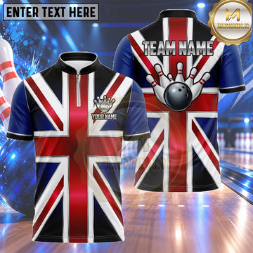 Maxcorners Canada Bowling Jersey Abstract Maple Leaf Smoke Multiple Options Personalized Name, Team Name 3D Shirt