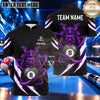 Maxcorners Japanese Oni Warrior Lightning Billiards Multiple Options Personalized Name, Team Name 3D Shirt