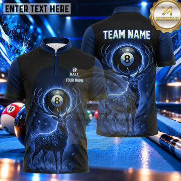 Maxcorners Spectral Skull Thunder Vortex Pool Multiple Options Personalized Name, Team Name 3D Shirt