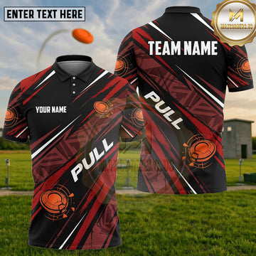(5 Colors) Maxcorners Trap Shooting PULL Shotgun Clay Targets Geometric Grunge Multiple Options Personalized Name, Team Name 3D Shirt