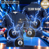Maxcorners Thunderstorm Energy Orb Billiards Multiple Options Personalized Name, Team Name 3D Shirt