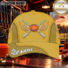 Maxcorners Winged Clay Target Shotguns Trap Shooting Personalized Name 3D Cap