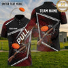 (5 Colors) Maxcorners Trap Shooting PULL Shotgun Clay Target Geometric Frame Multiple Options Personalized Name, Team Name 3D Shirt