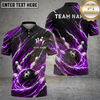 Maxcorners Bowling Wolf Cosmic Storm Multiple Options Personalized Name, Team Name 3D Shirt