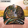 Maxcorners Hunting Skull Archer Forest Waterfall Bow Hunting Design Multiple Options Personalized Name 3D Cap
