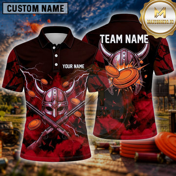 Maxcorners Clay Target Shooting Crossed Rifles Multiple Options Personalized Name, Team Name 3D Shirt
