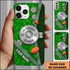 Maxcorners Metallic Pull Shotgun Blue Clay Target Personalized Name Trap Shooting Phone Case