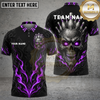 Maxcorners Bowling Demon Skull Flame Multiple Options Personalized Name, Team Name 3D Shirt