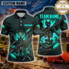 Maxcorners Skeleton Grim Reaper Multiple Options Personalized Name, Team Name 3D Shirt