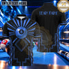 Maxcorners Art Deco Geometric Sunburst Pool Multiple Options Personalized Name, Team Name 3D Shirt