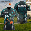 (5 Colors) Maxcorners Trap Shooting PULL Clay Targets Tech Geometric Pattern Multiple Options Personalized Name, Team Name 3D Shirt