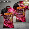 Maxcorners Bowling Drinking Team Beer Quote Multiple Options Personalized Name, Team Name 3D Shirt
