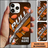 Maxcorners Diagonal Shotgun Design Pull Clay Target Personalized Name Trap Shooting Phone Case