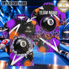 Maxcorners Graffiti Lightning Brushstroke Pool Multiple Options Personalized Name, Team Name 3D Shirt