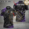 Maxcorners Bowling Samurai Dragon Floral Bowling Ball Graphic Multiple Options Personalized Name, Team Name 3D Shirt