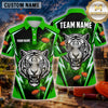 Maxcorners Trap Shooting Shirt Tiger Roaring Sports Jersey Multiple Options Personalized Name, Team Name 3D Shirt