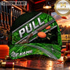 Maxcorners PULL Shotgun Silver Stripe Trap Shooting Personalized Name 3D Cap