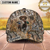 Maxcorners Dog Hunting And Duck Hunting All Over Marsh Camouflage Multiple Options Personalized Name 3D Cap