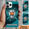 Maxcorners Silver Wing Shooting Shield Clay Target Personalized Name Trap Shooting Phone Case