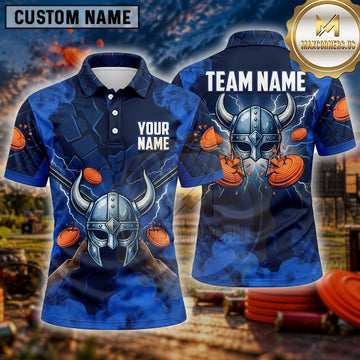 Maxcorners Trap Shooting Shirt Viking Helmet Multiple Options Personalized Name, Team Name 3D Shirt