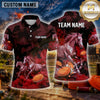 Maxcorners Clay Shooting Flame Target Multiple Options Personalized Name, Team Name 3D Shirt