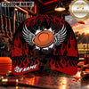 Maxcorners Winged Clay Target Flames Trap Shooting Personalized Name 3D Cap