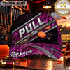 Maxcorners PULL Shotgun Silver Stripe Trap Shooting Personalized Name 3D Cap