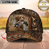 Maxcorners Dog Hunting And Duck Hunting Compass Woodland Pattern Multiple Options Personalized Name 3D Cap