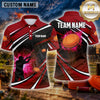 Maxcorners Skull Winged Lightning Multiple Options Personalized Name, Team Name 3D Shirt