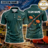 Maxcorners Trap Shooting Shirt Clay Shooting Minimalist Rifle Multiple Options Personalized Name, Team Name 3D Shirt