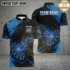 Maxcorners Darts Shirts Dartboard Swirl Target Graphic Design Multiple Options Personalized Name, Team Name 3D Shirt