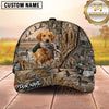 Maxcorners Dog Hunting And Duck Hunting Full Marsh Camouflage Pattern Multiple Options Personalized Name 3D Cap