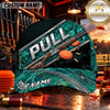 Maxcorners PULL Shotgun Silver Stripe Trap Shooting Personalized Name 3D Cap