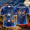 Maxcorners Trap Shooting Shirt Cobra Striking Snake Multiple Options Personalized Name, Team Name 3D Shirt