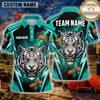 Maxcorners Trap Shooting Shirt Tiger Roaring Sports Jersey Multiple Options Personalized Name, Team Name 3D Shirt