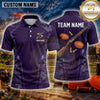Maxcorners Trap Shooting Shirt Clay Shooting Minimalist Rifle Multiple Options Personalized Name, Team Name 3D Shirt