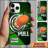 Maxcorners Bullseye Clay Explosion Pull Clay Target Personalized Name Trap Shooting Phone Case