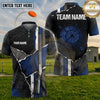 (5 Colors) Maxcorners Trap Shooting Shotgun Target Cracked Grunge Pattern Multiple Options Personalized Name, Team Name 3D Shirt