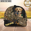 Maxcorners Black Honeycomb Camo Duck Emblem Dog Hunting Multicolor Options Personalized Name 3D Cap
