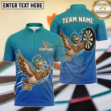 Maxcorners Flying Duck Hunting Adventure Dartboard Multiple Options Personalized Name, Team Name 3D Shirt