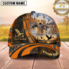 Maxcorners Dog Hunting And Duck Hunting Waterfowl Sunset Scene Multiple Options Personalized Name 3D Cap