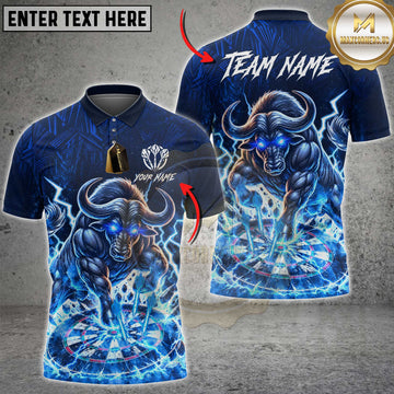 Maxcorners Darts Raging Bull Lightning Dartboard Multiple Options Personalized Name, Team Name 3D Shirt