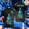 Maxcorners Spartan Warrior Helmet Billiards Multiple Options Personalized Name, Team Name 3D Shirt
