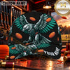 Maxcorners Eagle Wings Shotgun Artwork Trap Shooting Personalized Name 3D Cap