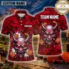Maxcorners Demon Fierce Monster Face Multiple Options Personalized Name, Team Name 3D Shirt