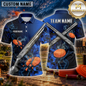 Maxcorners Clay Target Shooting Electric Explosion Multiple Options Personalized Name, Team Name 3D Shirt